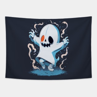 Dabbing Halloween Ghost Tapestry