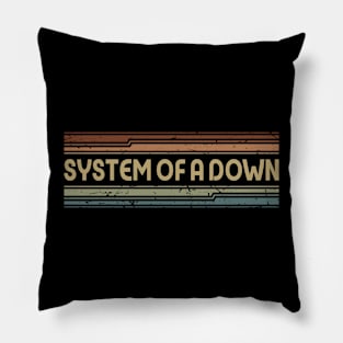 System of a Down Retro Lines Pillow