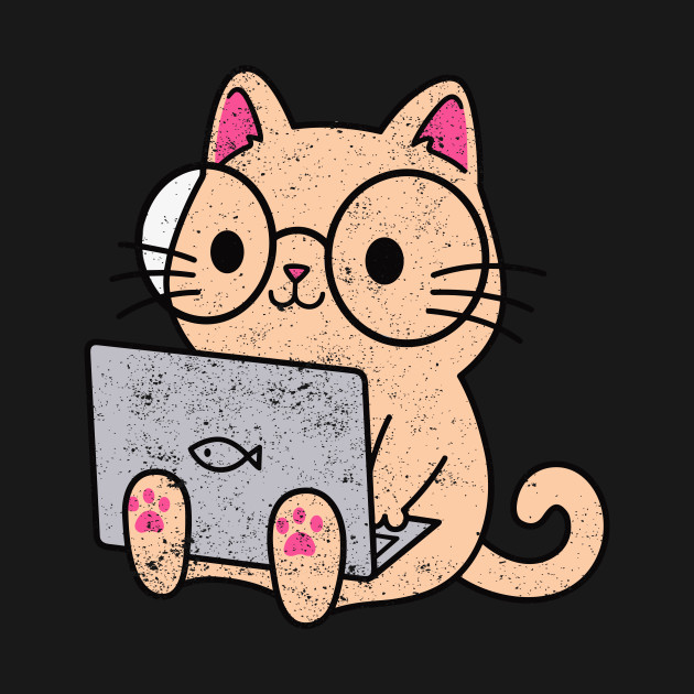 Computer Nerd Cat | Funny Cat Owner by ChrifBouglas