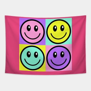 Quad Smileys Tapestry