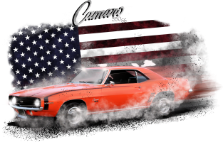 Classic American Muscle the Sublime Camaro 350 SS by MotorManiac Magnet