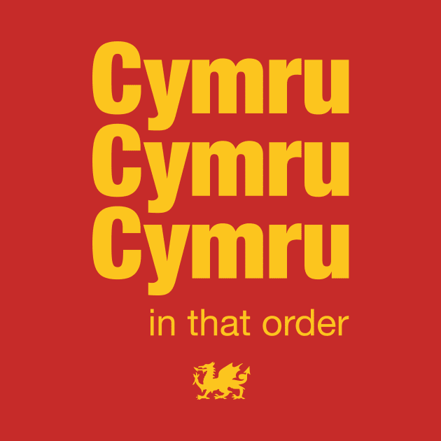 Cymru in that order - Wales football Euro 2020 by Wales Football Store