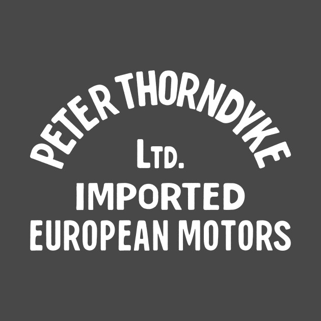 Peter Thorndyke - Small Badge (White) by jepegdesign