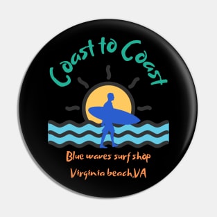 Coast to coast surf shop Pin