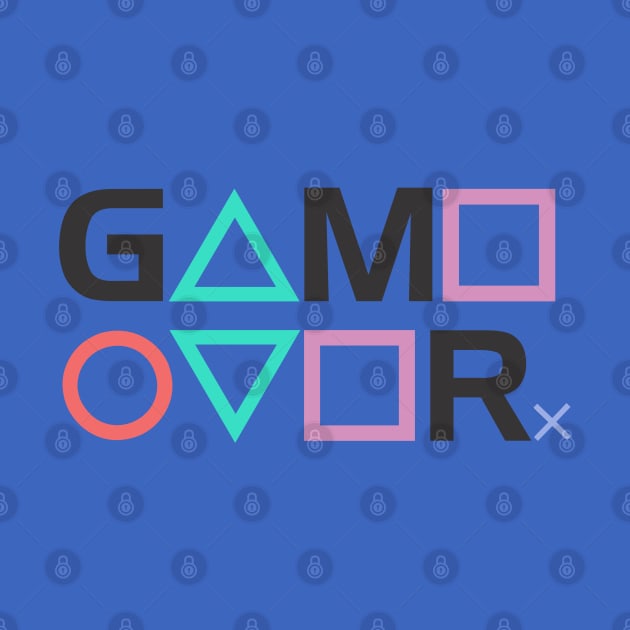 Game Over PS gamer by inkonfiremx