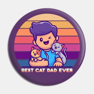 Best Cat Dad Ever Pin