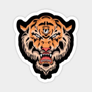 Tiger Head Magnet