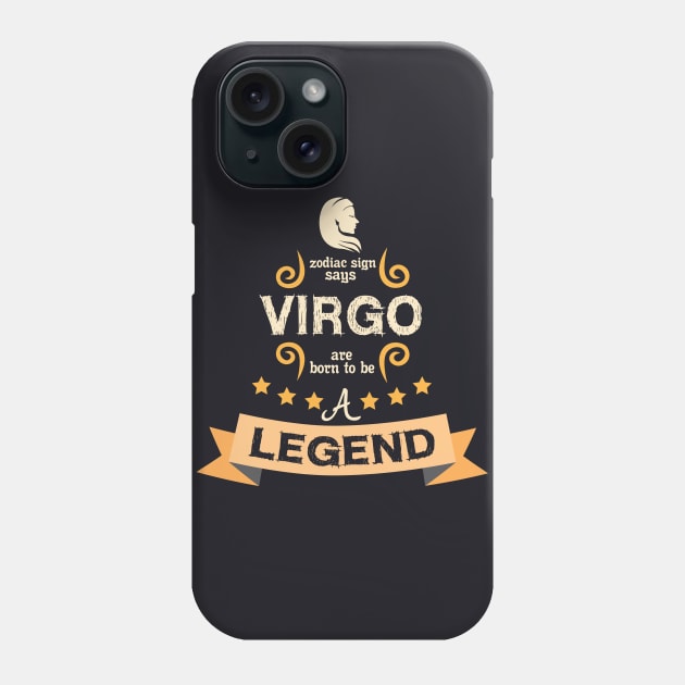 virgo, born legend Phone Case by ThyShirtProject - Affiliate