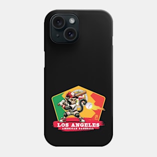 USA - American BASEBALL - Los Angeles - Baseball mascot - Los Angeles baseball Phone Case