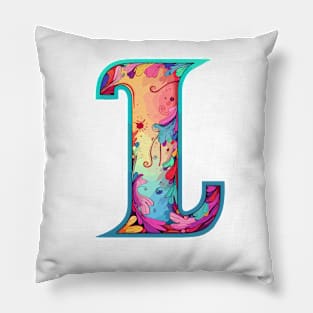 letter I cartoon art v2 Pillow