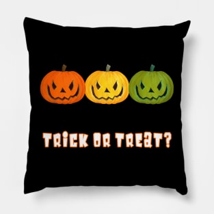 Trick or Treat Jack-O-Lantern Pumpkin Faces Pillow