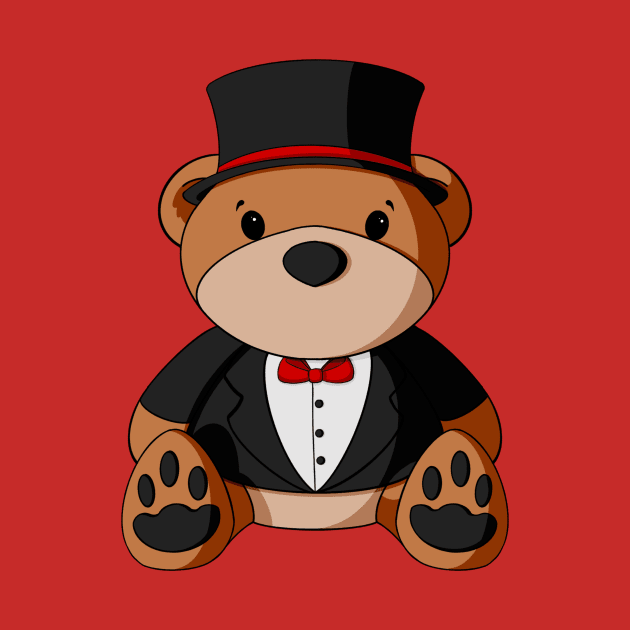 Groom Tux Teddy Bear by Alisha Ober Designs