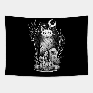 kitty ghost Tapestry