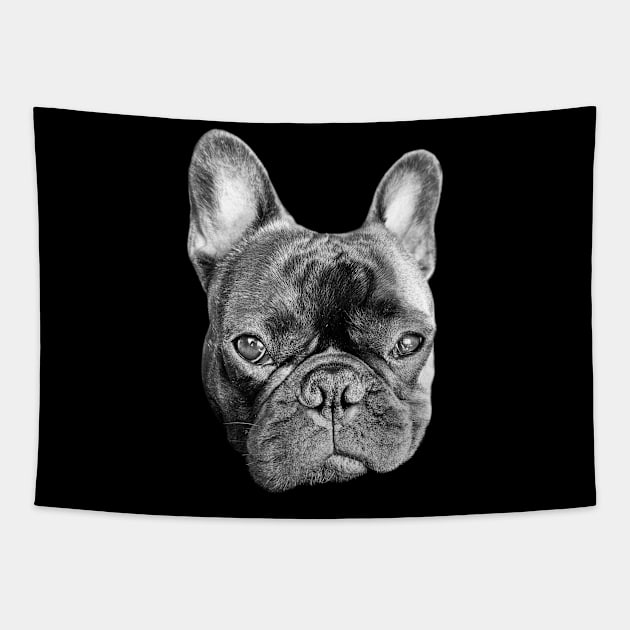 serious french bulldog puppy Tapestry by Teeject