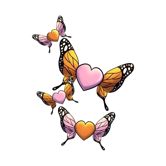 Butterfly Hearts by Elora0321