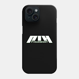 P1HARMONY Retro Retro Glow (Green and White) Phone Case