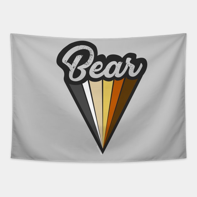 Gay Bear Pride Super Hero | Bear Chasers & Admirers | BearlyBrand Tapestry by The Bearly Brand