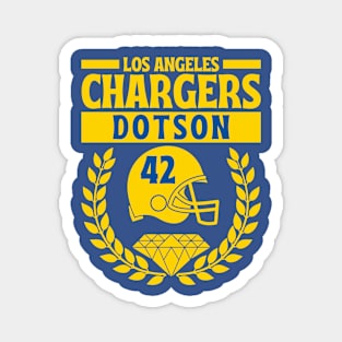 Los Angeles Chargers Dotson 42 American Football Magnet