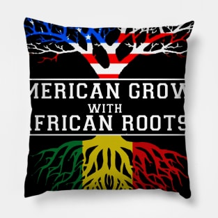 American Grown With African Roots Juneteenth Pillow