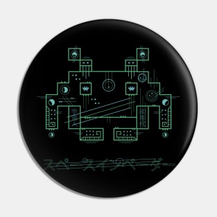 Tech invader Pin