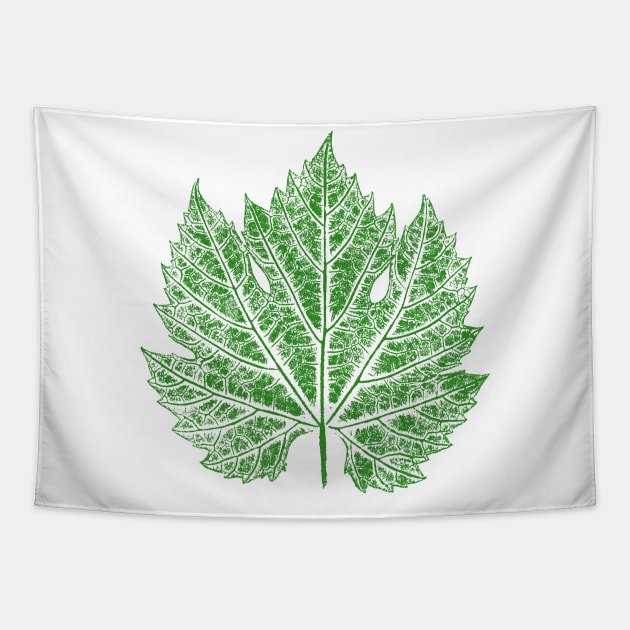 Grape Vine Leaf IMPRINT Tapestry by Nikokosmos