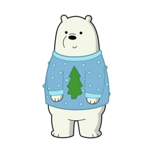 We Bare Bears Christmas Ice Bear T-Shirt