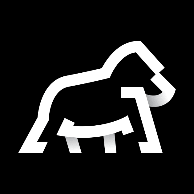 simple gorilla icon by Aksa Inov