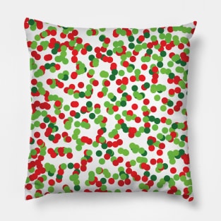 Color Rain Christmas Colors Pillow