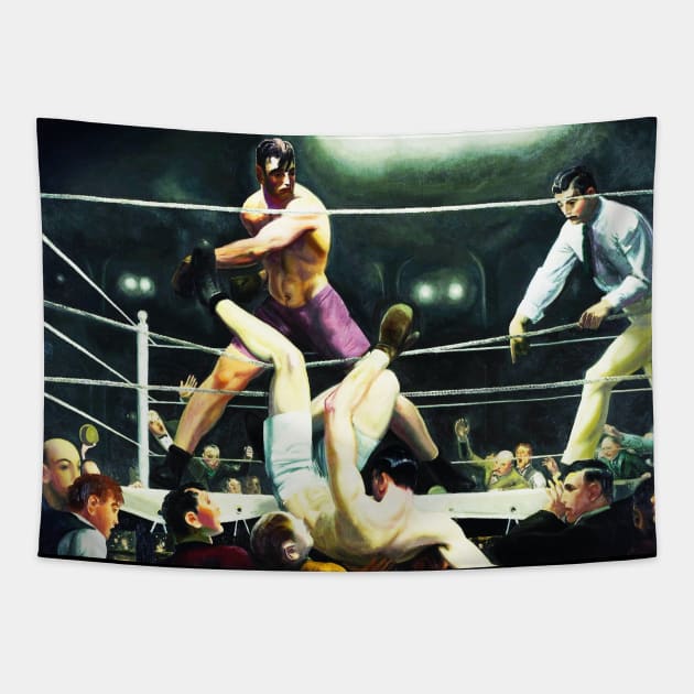 Dempsey and Firpo George Bellows Tapestry by buythebook86