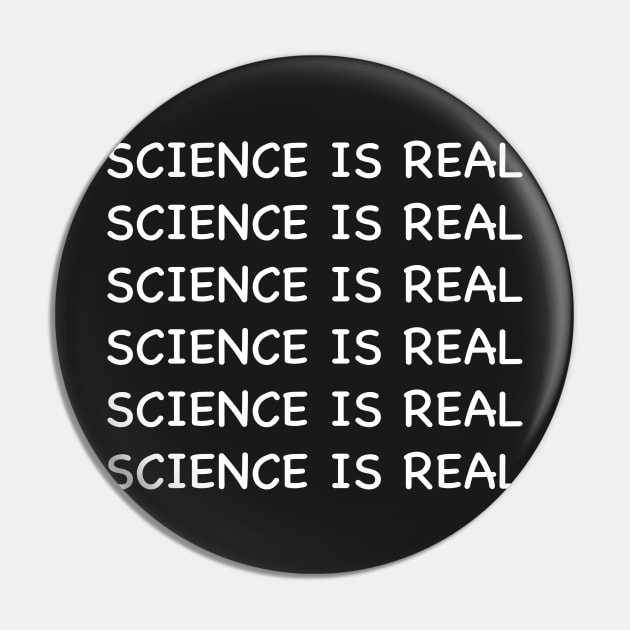 Science is real Chalkboard Gag Pin by BANWA