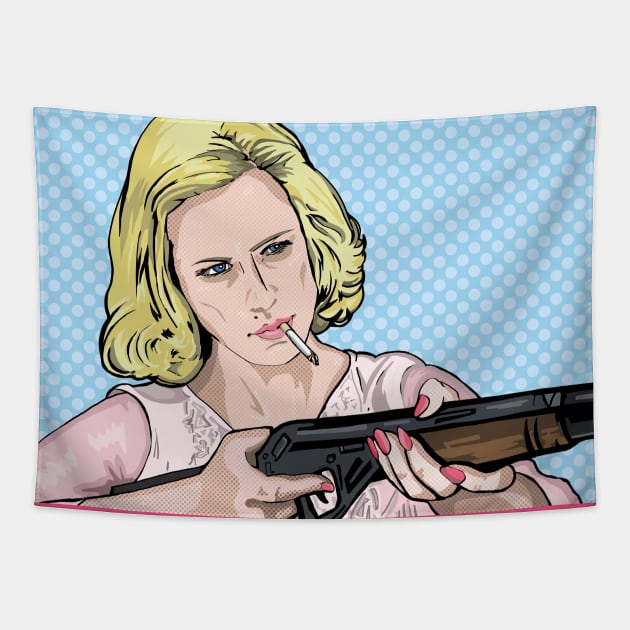 Betty Draper: Mother of the year, 1963. Tapestry by FanboyMuseum