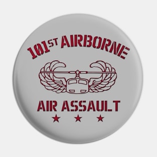 101st Army Air Assault Wings Red Pin