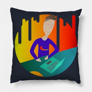 Flat art Pillow