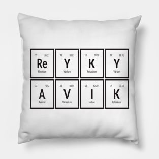 Reykjavik Table of Elements Pillow