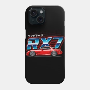 RX7 FD Retro Style (Burning Red) Phone Case