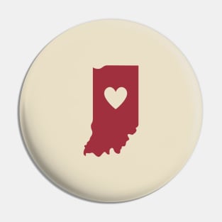 Indiana - Crimson Pin