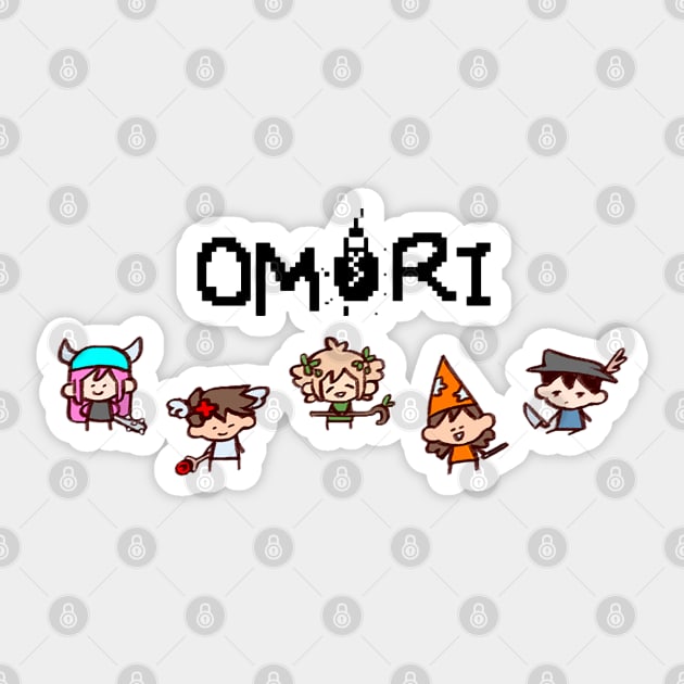 Hero Sprites (Omori) - Omori - Sticker