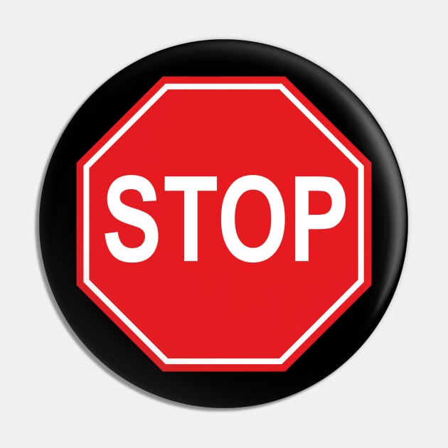 Stop Sign Pin by DiegoCarvalho