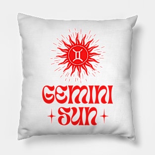 Gemini Sun | Born in May and June Birthday Gifts | Mercury Twins Zodiac Pillow