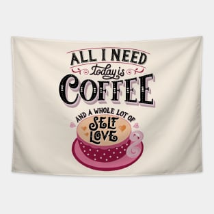 Coffee and Selflove Tapestry