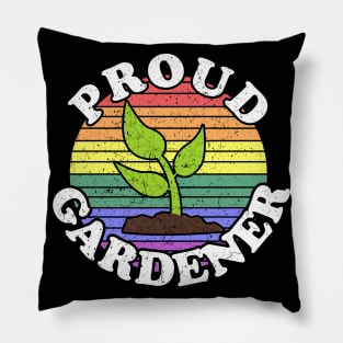 Retro LGBT Proud Gardener Pillow