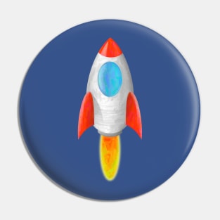 The Cutest Rocket Pin