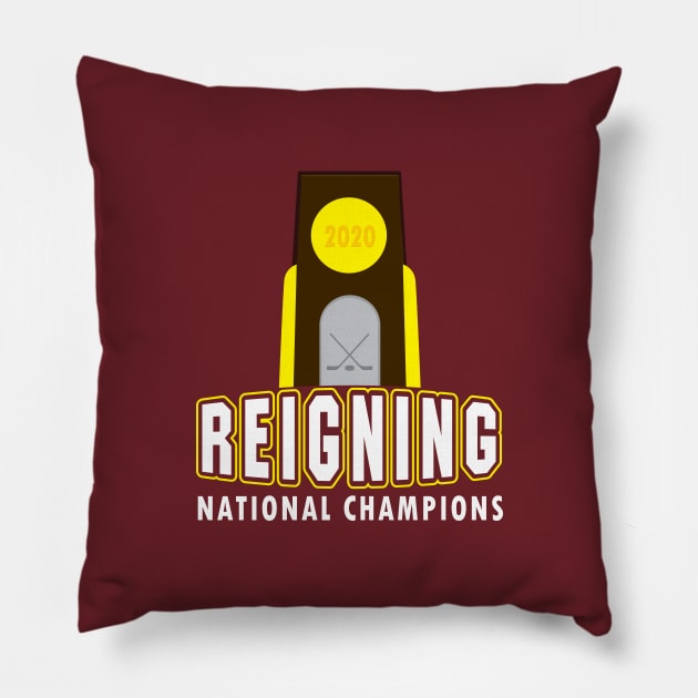 UMD REIGNING CHAMPS Pillow by miniBOB