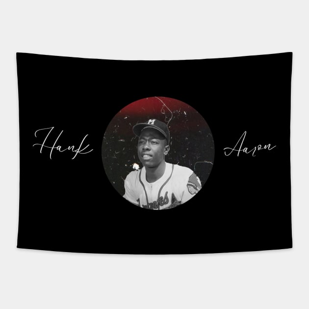 Hank aaron Tapestry by iniandre