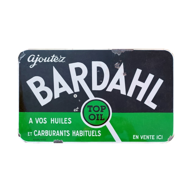 Bardahl Oil, vintage enamel sign by JonDelorme