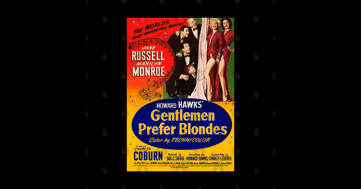 Gentlemen Prefer Blondes American Musical Comedy Film Gentlemen Prefer Blondes