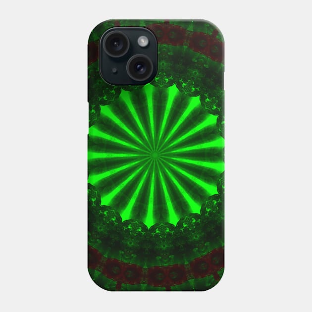 Psychedelic green neon print. Sport design Phone Case by Pink Dessert