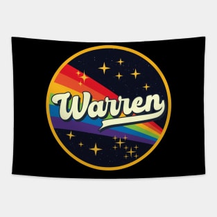 Warren // Rainbow In Space Vintage Style Tapestry