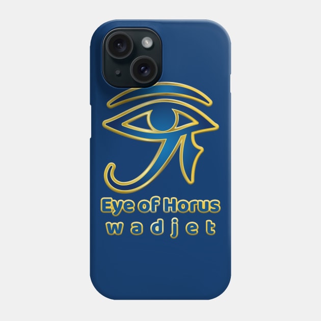 Eye of Horus: Wadjet Phone Case by Da Vinci Feather