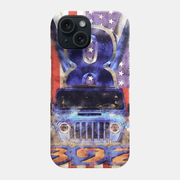 JW 392 Hemi V8 Phone Case by FurryBallBunny